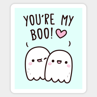 Cute Ghosts You Are My Boo Bestie Doodle Sticker